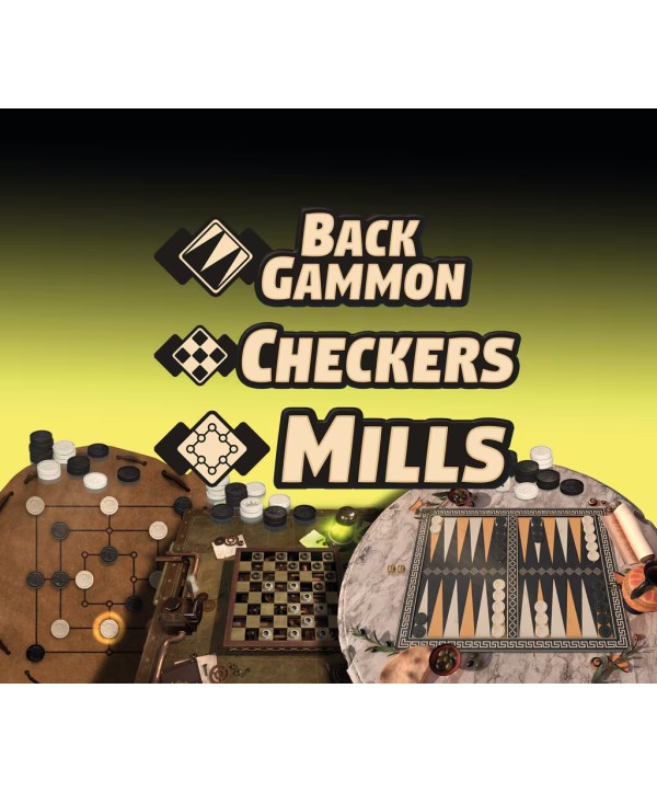 Backgammon + Checkers + Mills Steam Key GLOBAL